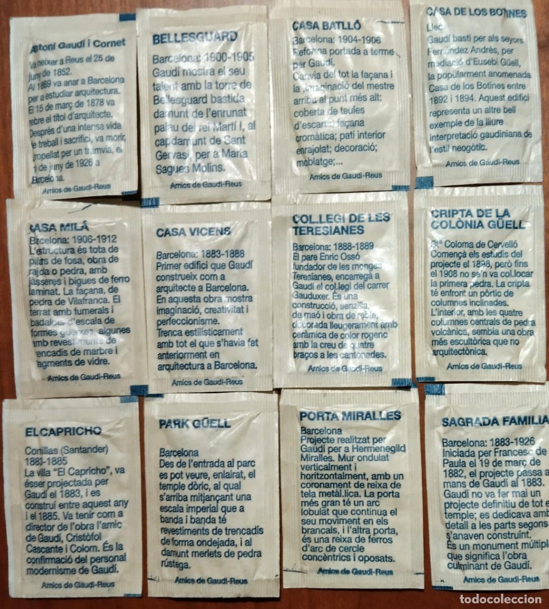 Sobres de az&uacute;car de colecci&oacute;n: SOBRES AZUCAR GAUDI - Foto 2