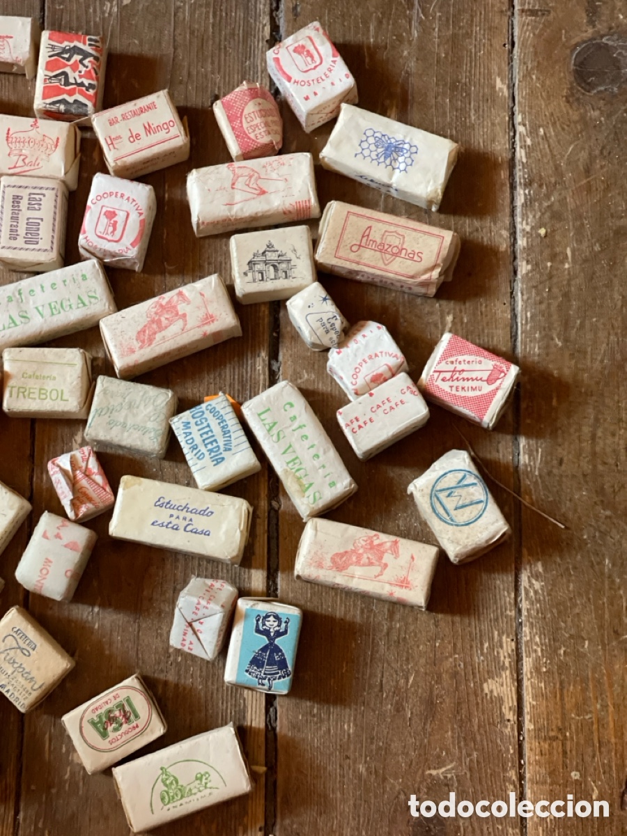 Sobres de az&uacute;car de colecci&oacute;n: Gran lote de terrones de az&uacute;car antiguos - Foto 4