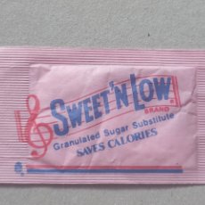 Sobres de azúcar de colección: 1 SOBRE EDULCORANTE - SWEET'N LOW - AÑOS 90 - PEDIDO MÍNIMO 3 €