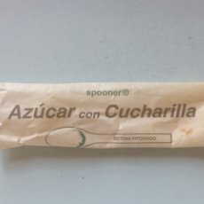 Sobres de azúcar de colección: 1 AZUCARILLO LLENO - SPOONER AZÚCAR CON CUCHARILLA - PEDIDO MÍNIMO 3 €