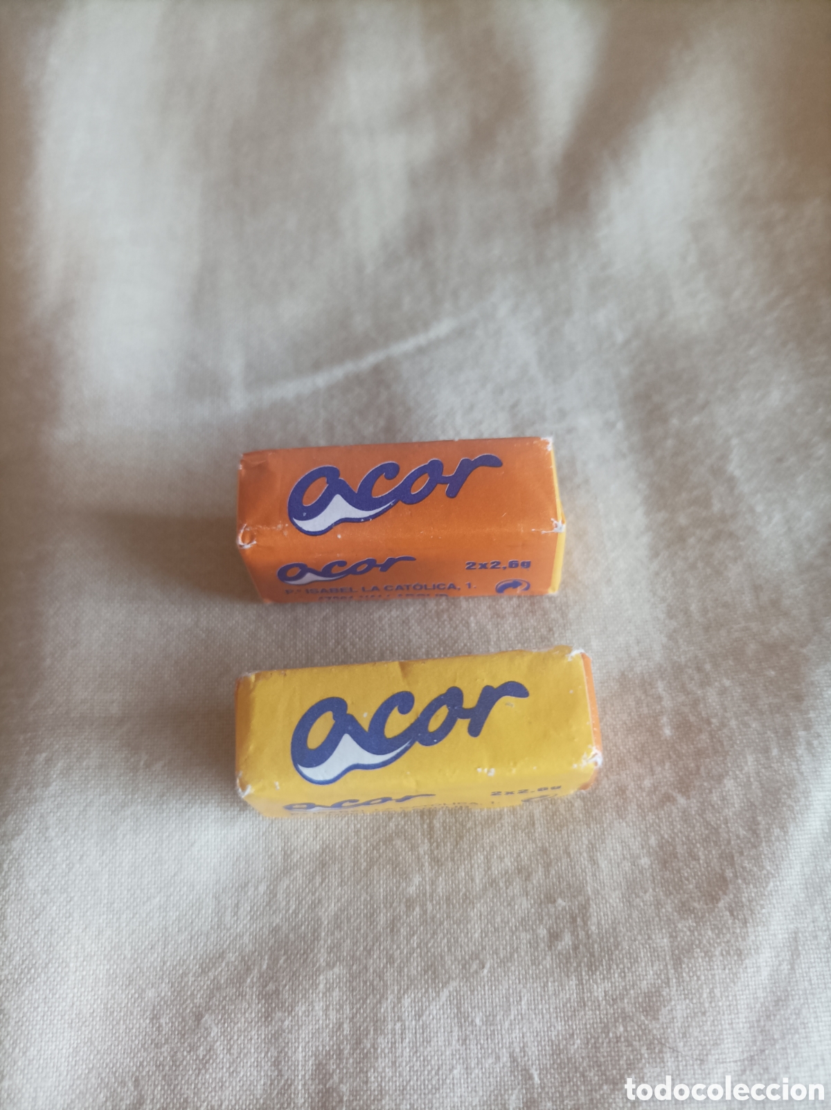 Sobres de az&uacute;car de colecci&oacute;n: TERRONES AZ&Uacute;CAR ACOR VALLADOLID 2X2 6g - Foto 2