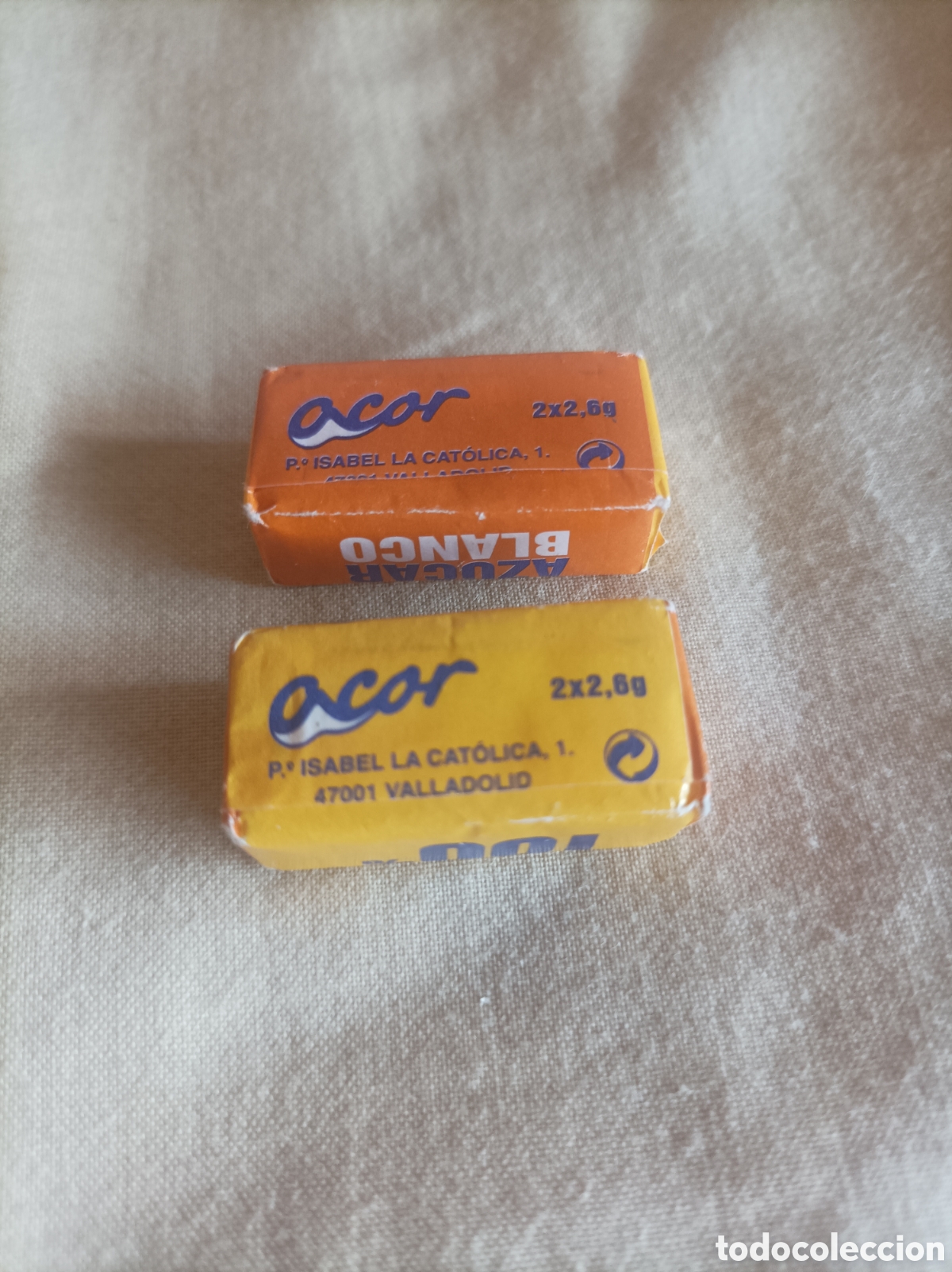 Sobres de az&uacute;car de colecci&oacute;n: TERRONES AZ&Uacute;CAR ACOR VALLADOLID 2X2 6g - Foto 3