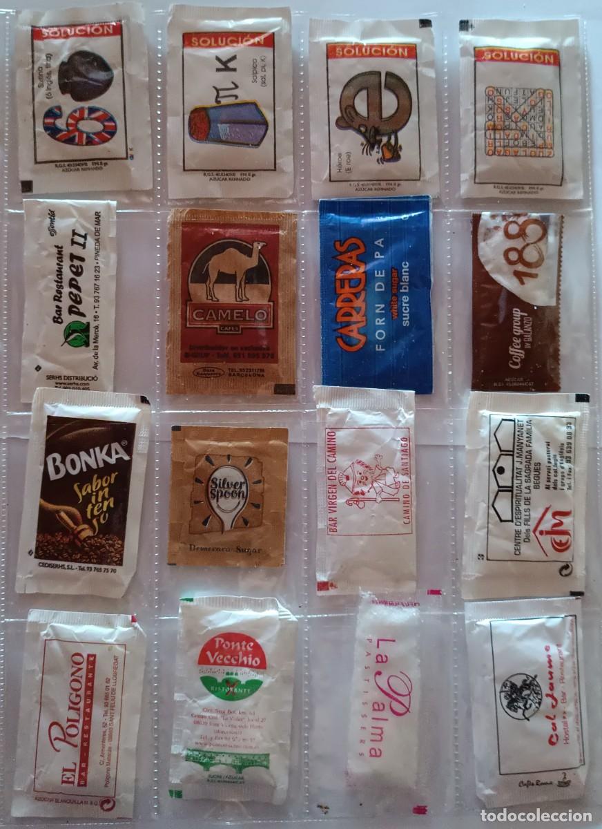 Sobres de az&uacute;car de colecci&oacute;n: 16 sobres az&uacute;car llenos - Foto 1