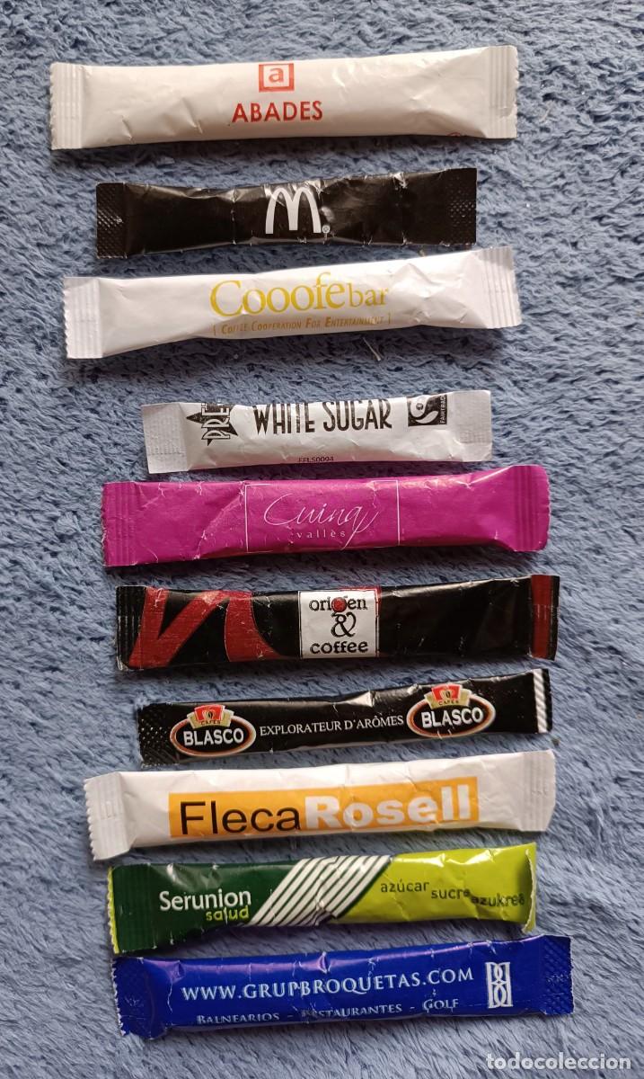 Sobres de az&uacute;car de colecci&oacute;n: 10 sobres az&uacute;car llenos - Foto 1