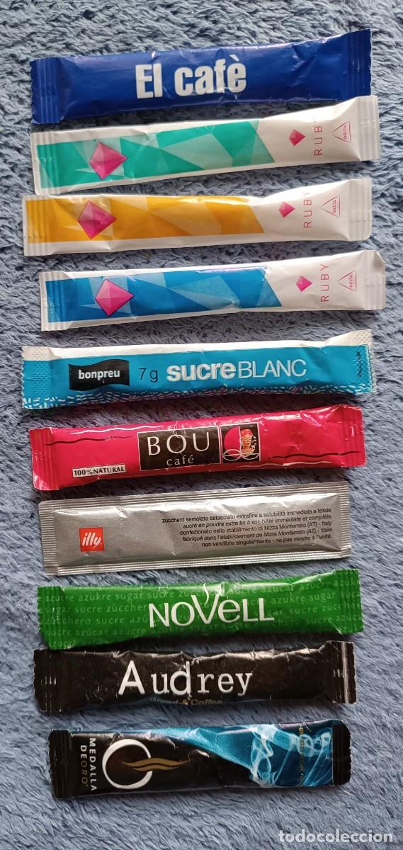 Sobres de az&uacute;car de colecci&oacute;n: 10 sobres az&uacute;car llenos - Foto 1