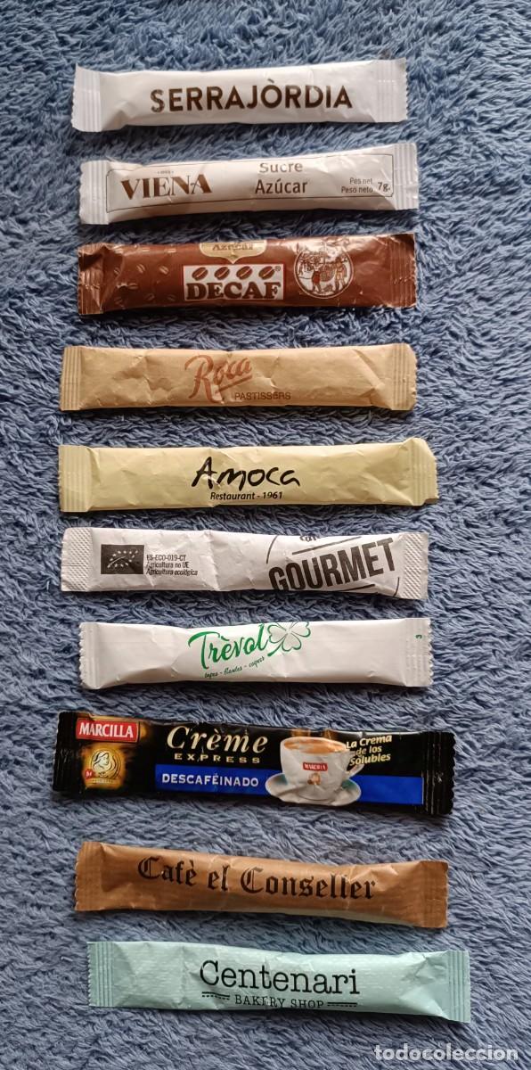 Sobres de az&uacute;car de colecci&oacute;n: 10 sobres az&uacute;car llenos - Foto 1