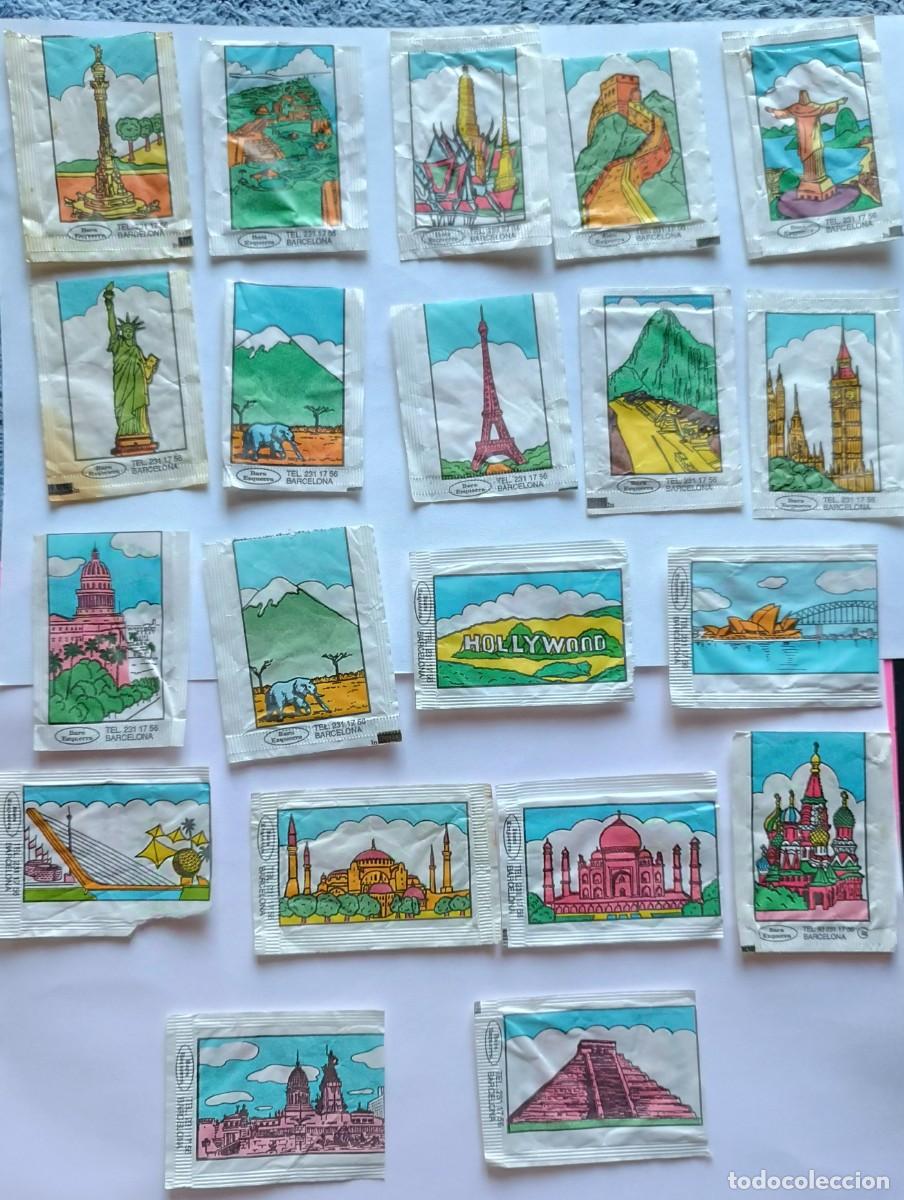 Sobres de az&uacute;car de colecci&oacute;n: 20 sobres az&uacute;car vac&iacute;os edificios mundiales - Foto 1