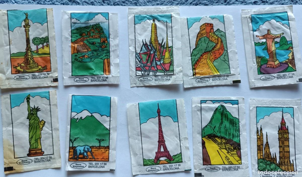 Sobres de az&uacute;car de colecci&oacute;n: 20 sobres az&uacute;car vac&iacute;os edificios mundiales - Foto 2