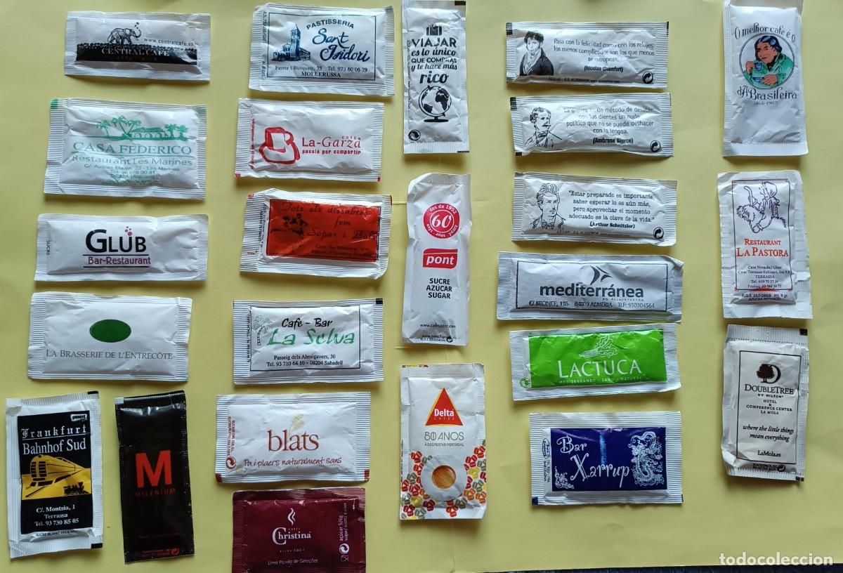 Sobres de az&uacute;car de colecci&oacute;n: 24 sobres az&uacute;car Llenos - Foto 1