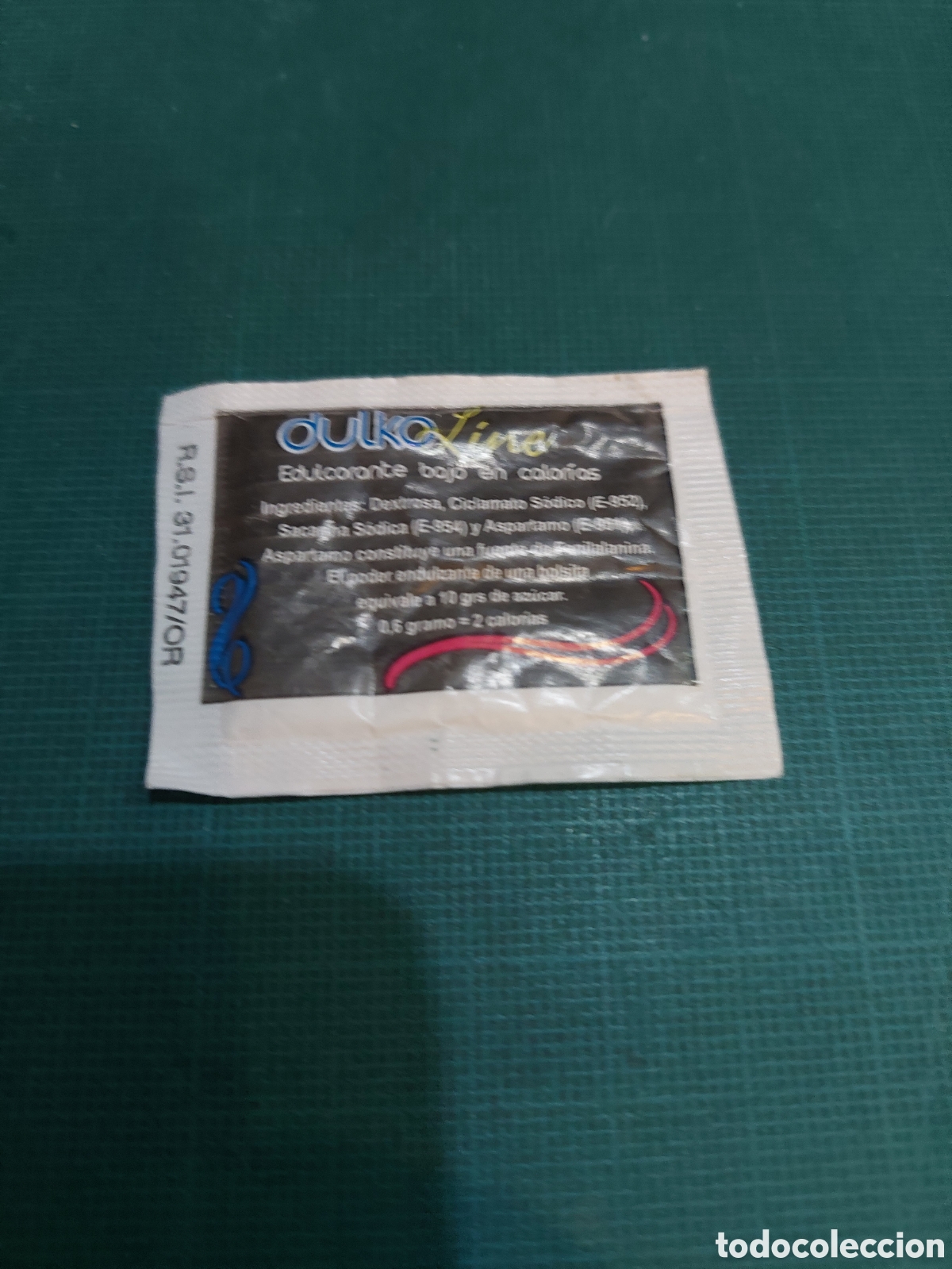 Sobres de az&uacute;car de colecci&oacute;n: SACARINA EDULCORANTE LLENO - Foto 2