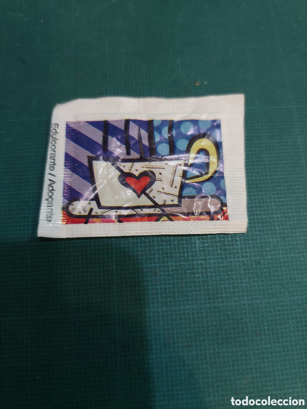 Sobres de az&uacute;car de colecci&oacute;n: SACARINA EDULCORANTE LLENO - Foto 1