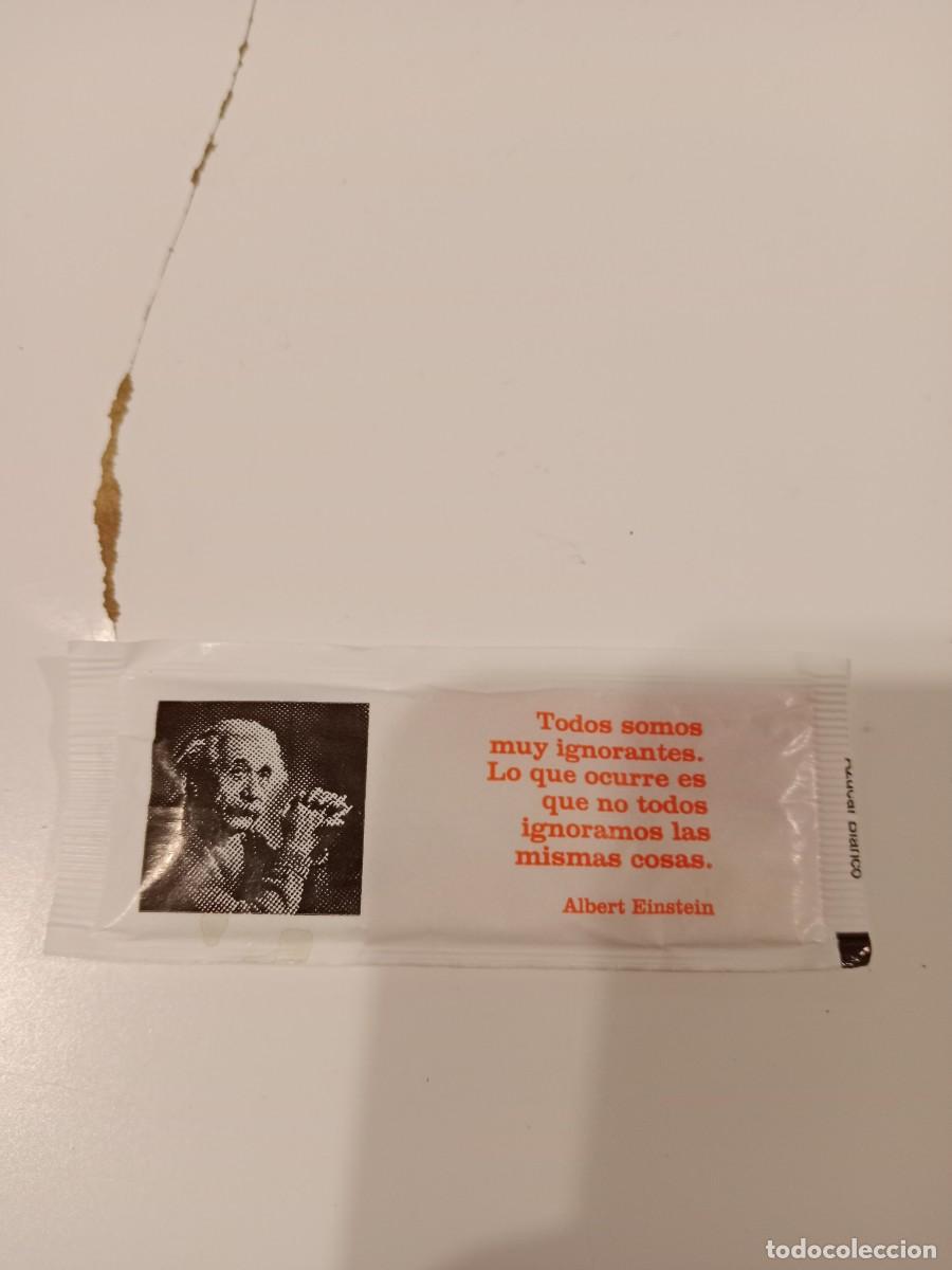 Sobres de az&uacute;car de colecci&oacute;n: C-UGG SOBRE DE AZUCAR ALBERT EINSTEIN CITA AZ&Ugrave;CAR - Foto 1