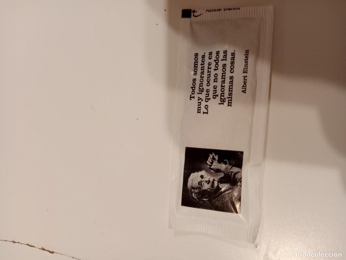 Sobres de az&uacute;car de colecci&oacute;n: C-UGG SOBRE DE AZUCAR ALBERT EINSTEIN CITA AZ&Ugrave;CAR - Foto 1