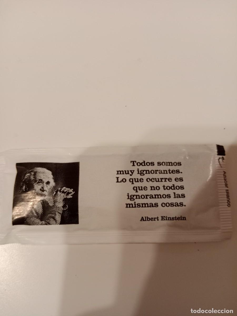 Sobres de az&uacute;car de colecci&oacute;n: C-UGG SOBRE DE AZUCAR ALBERT EINSTEIN CITA AZ&Ugrave;CAR - Foto 1