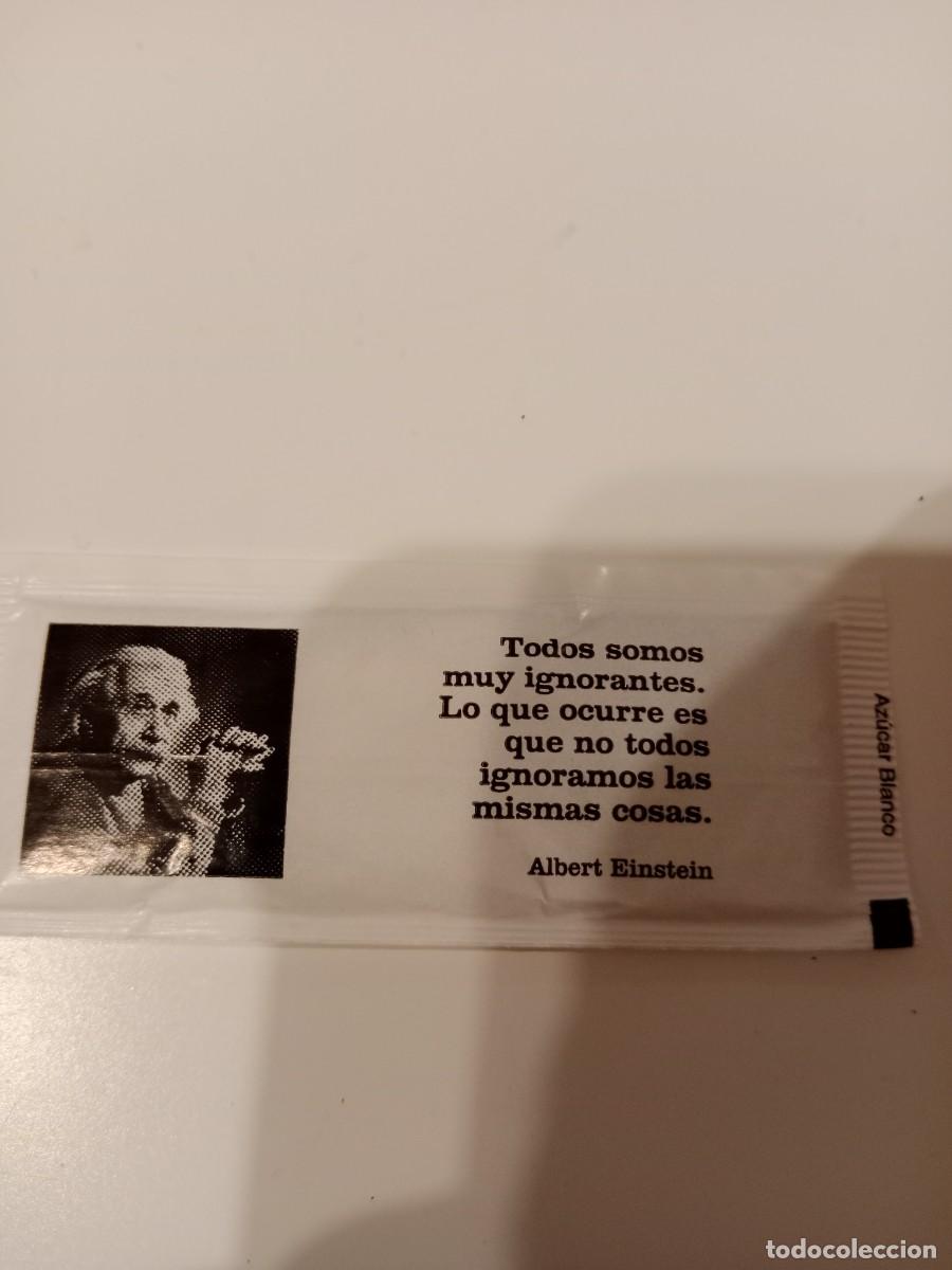 Sobres de az&uacute;car de colecci&oacute;n: C-UGG SOBRE DE AZUCAR ALBERT EINSTEIN CITA AZ&Ugrave;CAR - Foto 1
