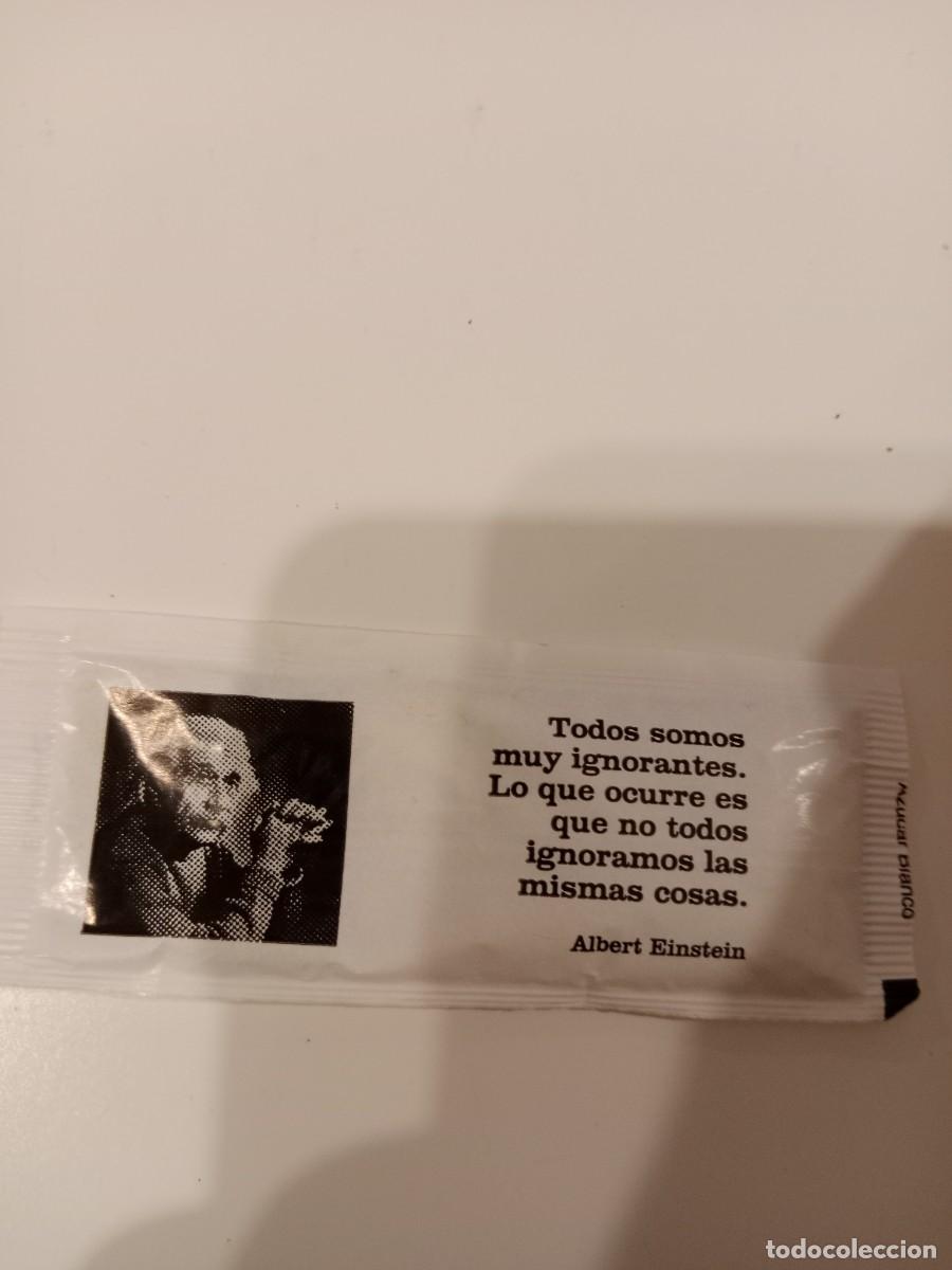 Sobres de az&uacute;car de colecci&oacute;n: C-UGG SOBRE DE AZUCAR ALBERT EINSTEIN CITA AZ&Ugrave;CAR - Foto 1