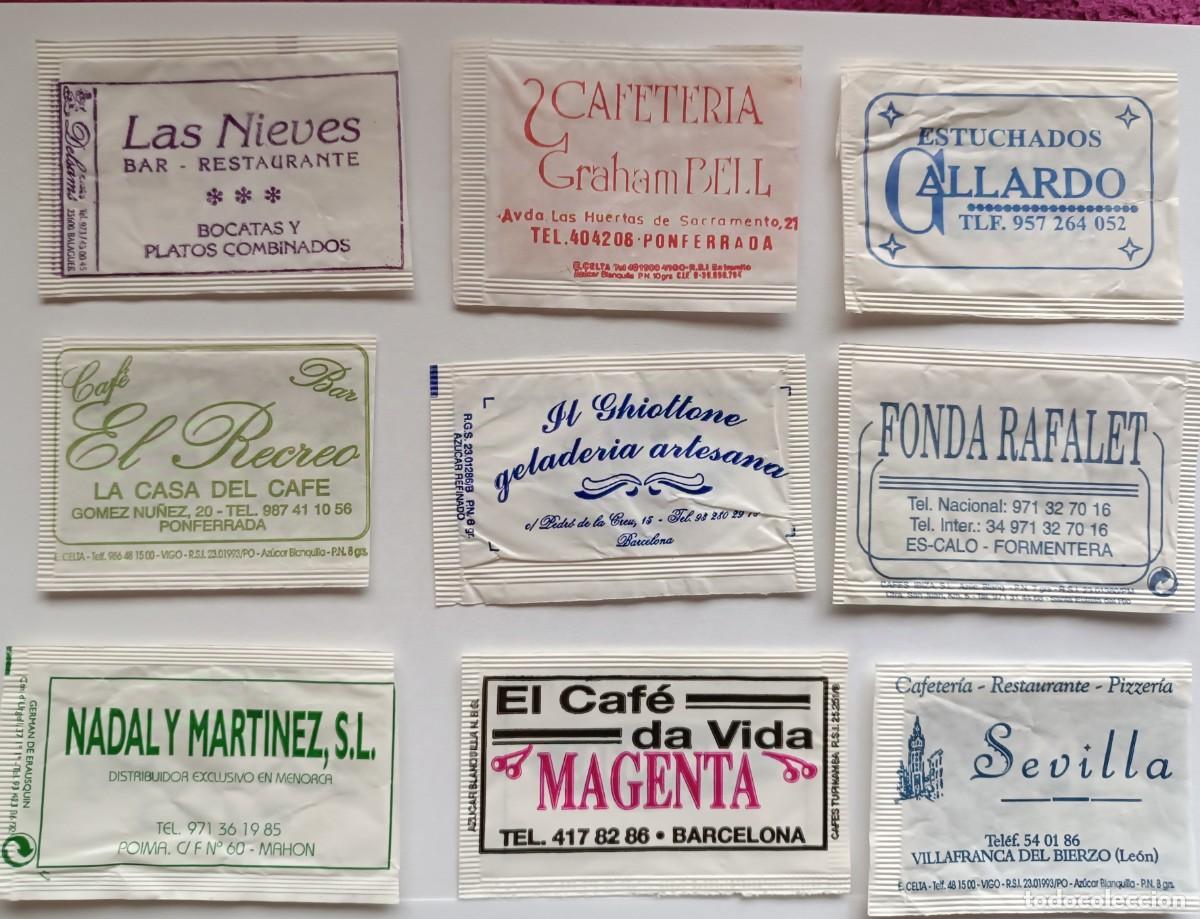 Sobres de az&uacute;car de colecci&oacute;n: 18 sobres az&uacute;car vac&iacute;os - Foto 2