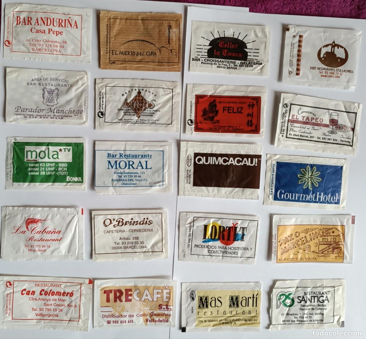 Sobres de az&uacute;car de colecci&oacute;n: 20 Sobres az&uacute;car vac&iacute;os - Foto 1