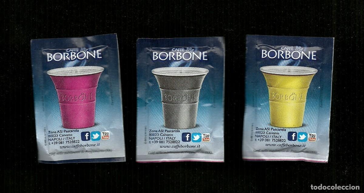 Sobres de az&uacute;car de colecci&oacute;n: 3 Bustine Zucchero Italia - Caff&egrave; Borbone - Foto 1
