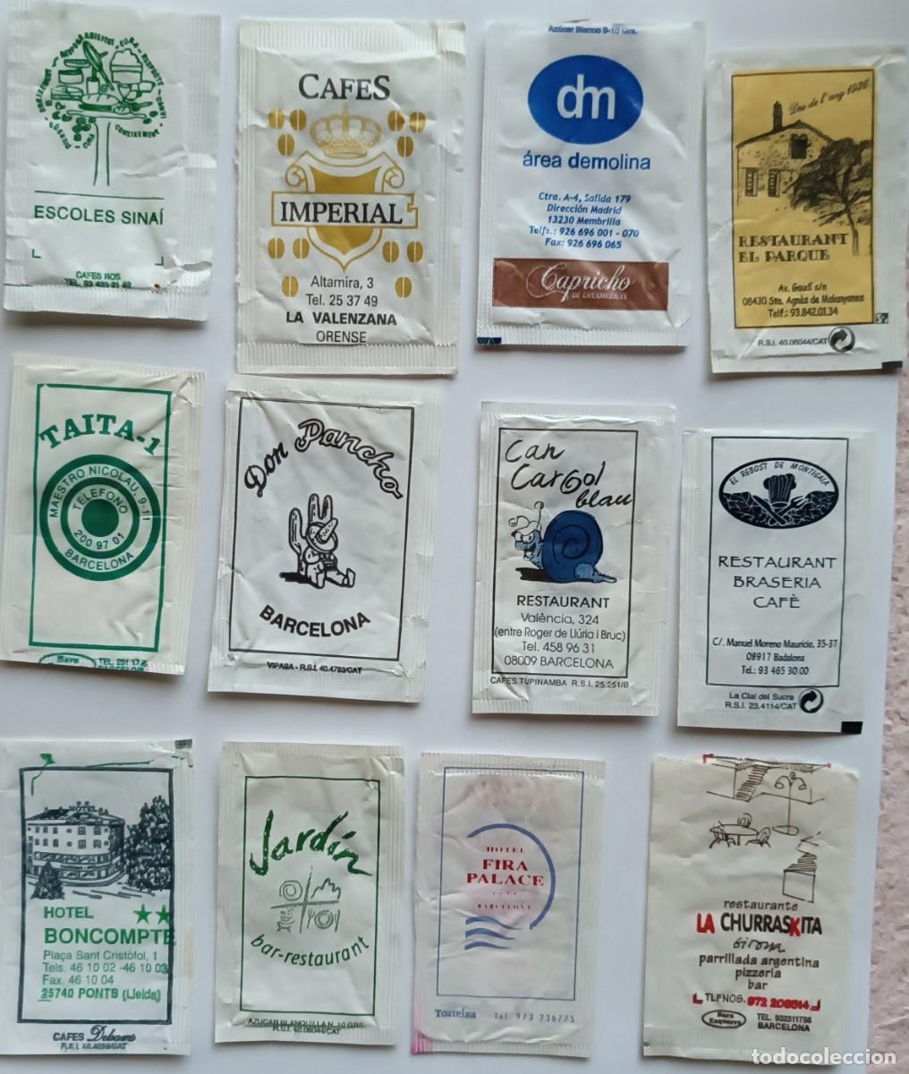 Sobres de az&uacute;car de colecci&oacute;n: 12 Sobres az&uacute;car vac&iacute;os - Foto 1