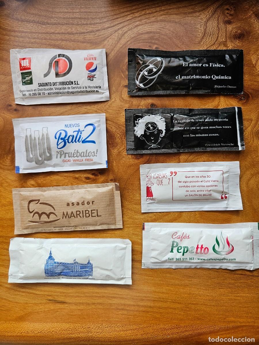 Sobres de az&uacute;car de colecci&oacute;n: LOTE 8 SOBRES DE AZUCAR - Foto 1