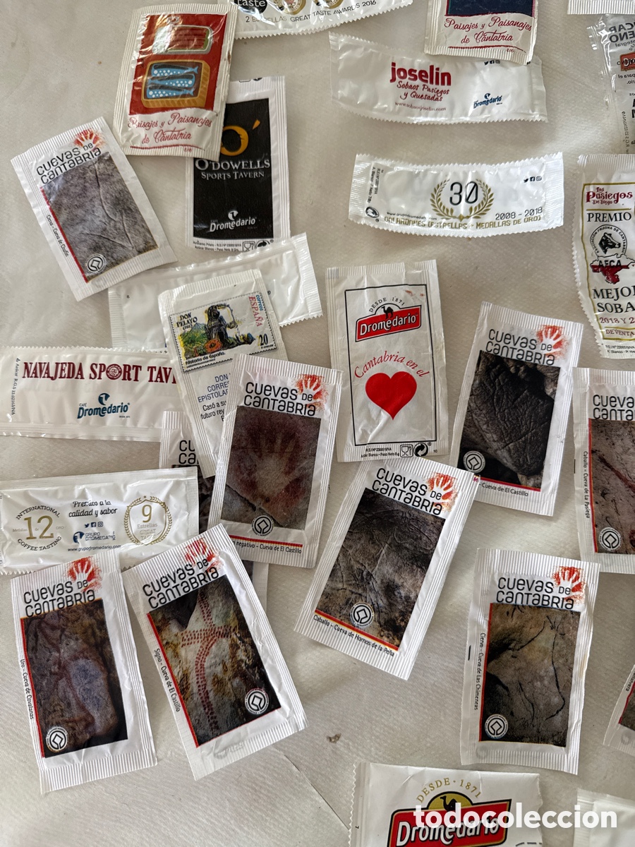 Sobres de az&uacute;car de colecci&oacute;n: Sobres de az&uacute;car vaciados - Foto 3