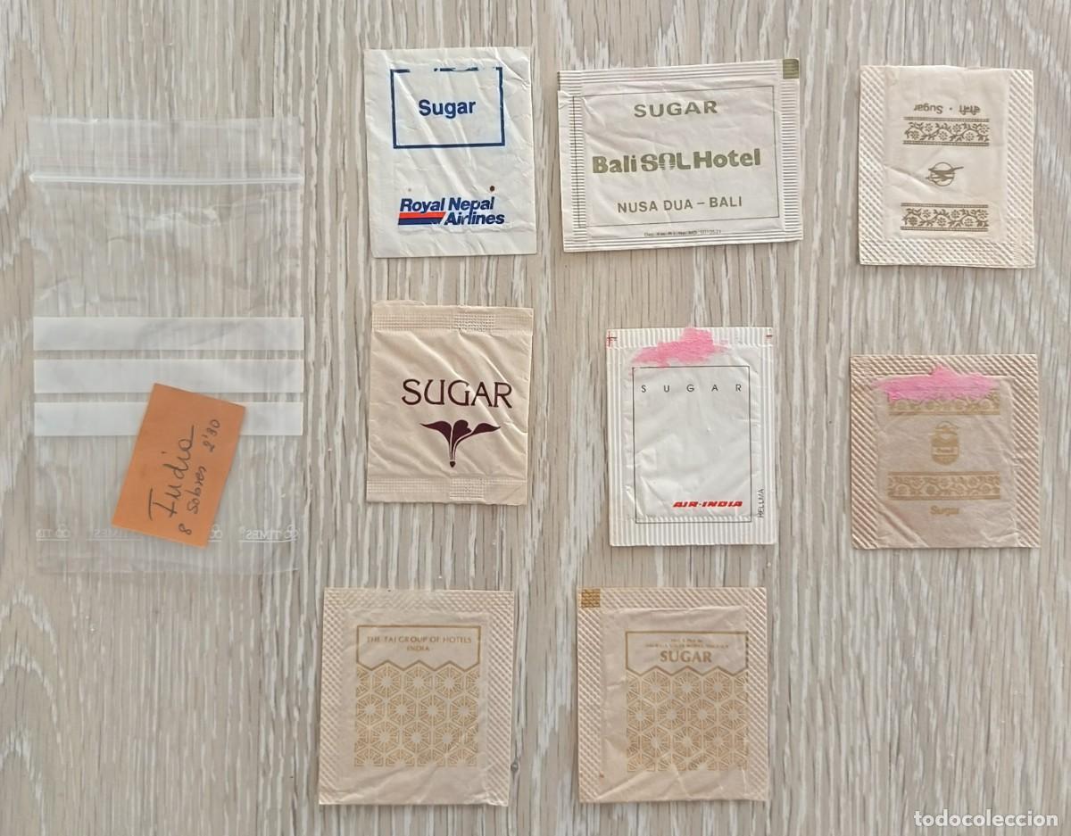 Sobres de az&uacute;car de colecci&oacute;n: 8 Sobres de azucar. India. - Foto 1