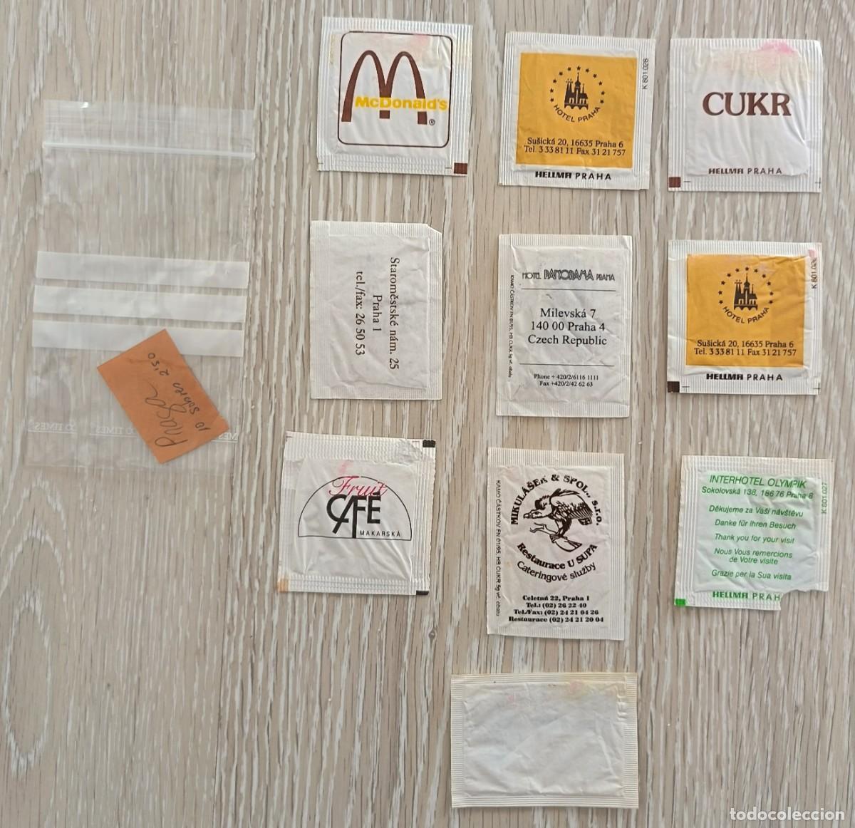 Sobres de az&uacute;car de colecci&oacute;n: 10 Sobres de azucar. Praga. - Foto 2