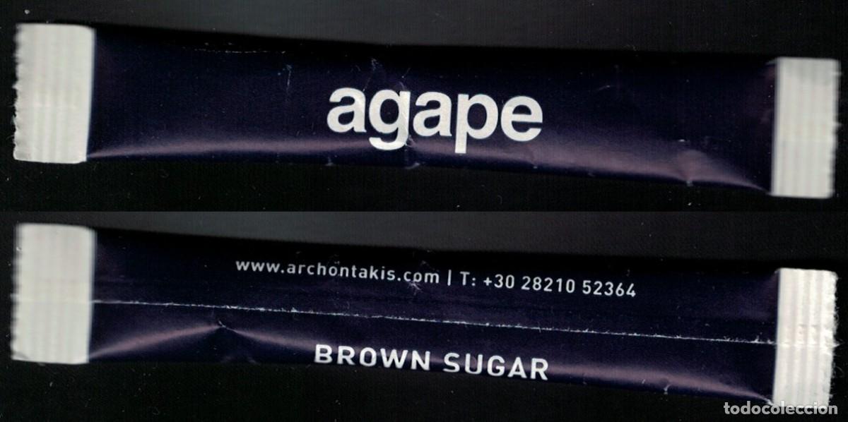 Sachets de sucre de collection: Grecia Sachet Sucre Sugar B&ucirc;chette Agape Brown sugar SU
