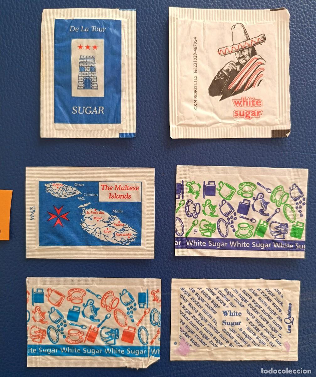 Sobres de az&uacute;car de colecci&oacute;n: 6 Sobres de azucar. Malta. - Foto 2