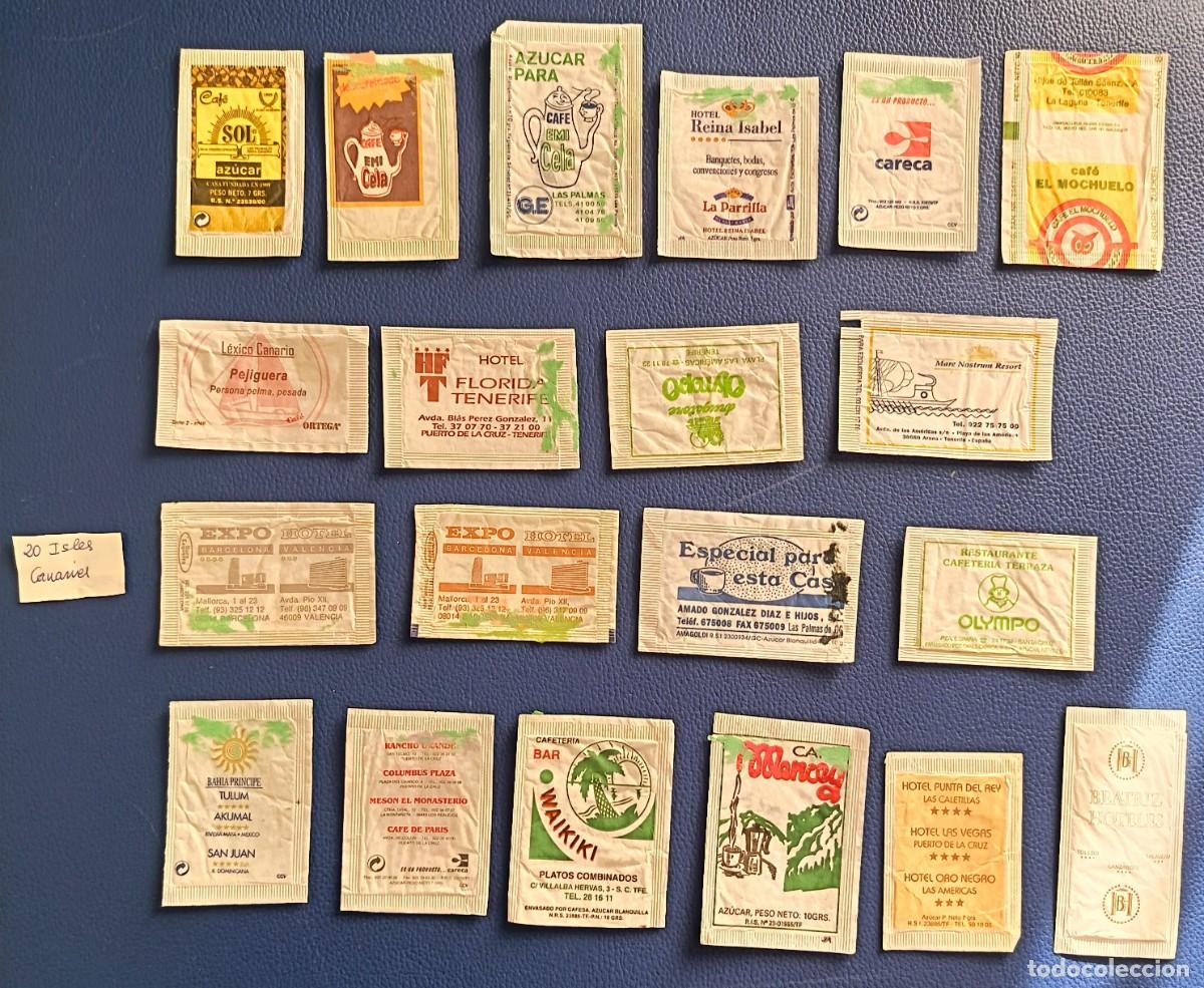 Sobres de az&uacute;car de colecci&oacute;n: 20 Sobres de azucar. Islas Canarias. - Foto 1