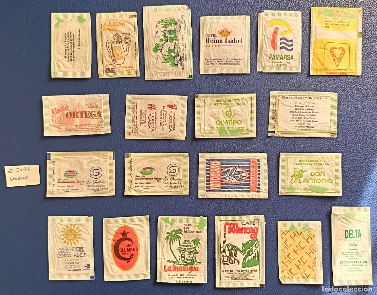 Sobres de az&uacute;car de colecci&oacute;n: 20 Sobres de azucar. Islas Canarias. - Foto 2