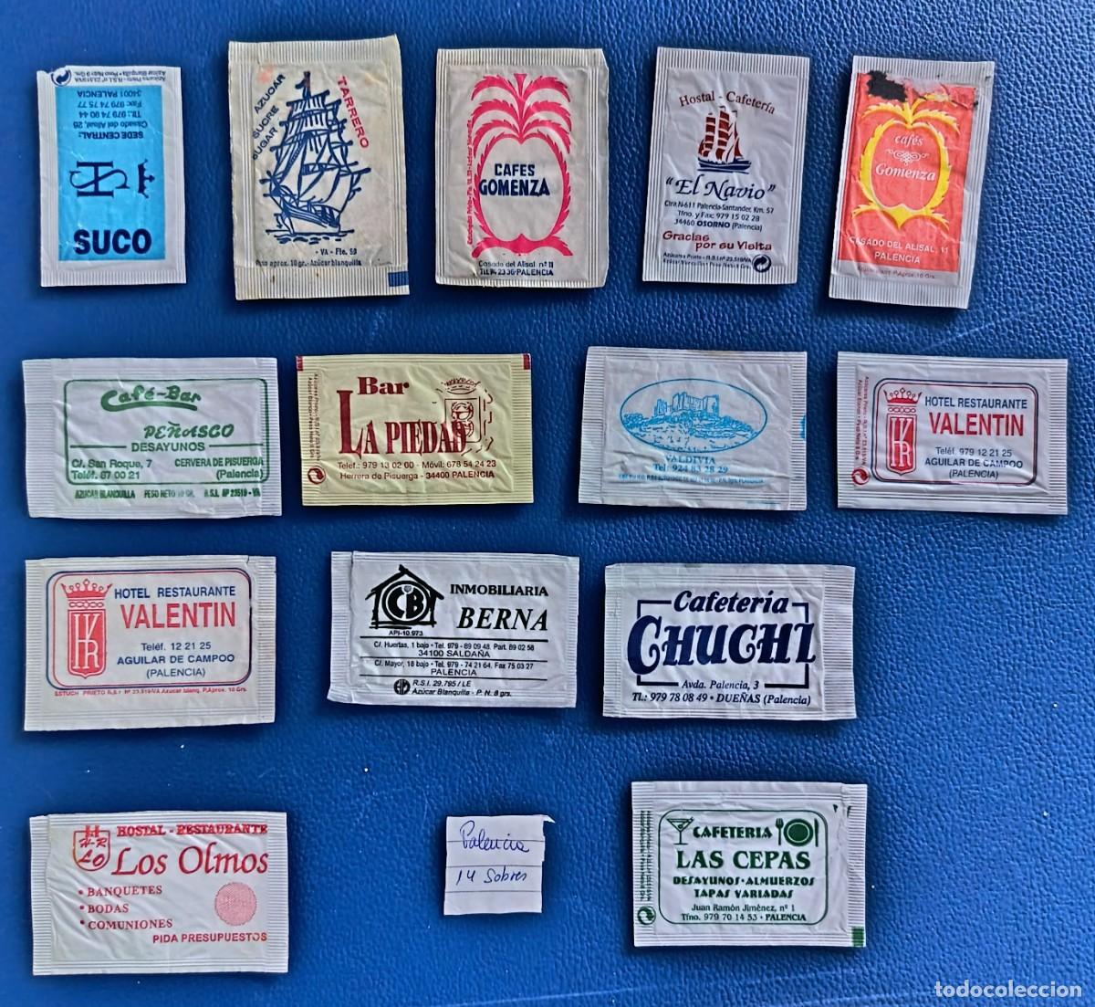 Sobres de az&uacute;car de colecci&oacute;n: 14 Sobres de azucar. Palencia. - Foto 1