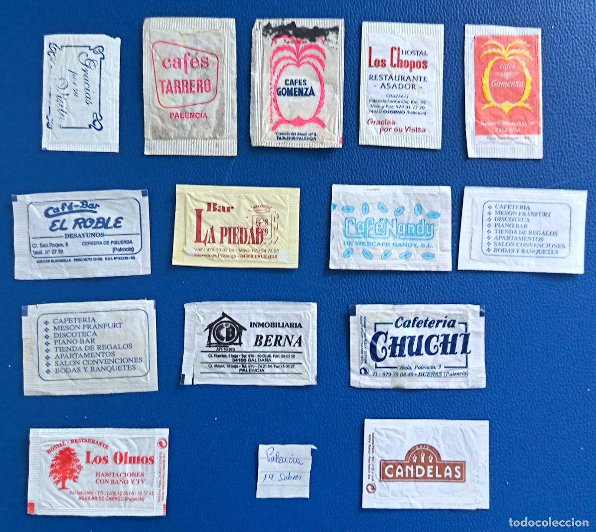 Sobres de az&uacute;car de colecci&oacute;n: 14 Sobres de azucar. Palencia. - Foto 2