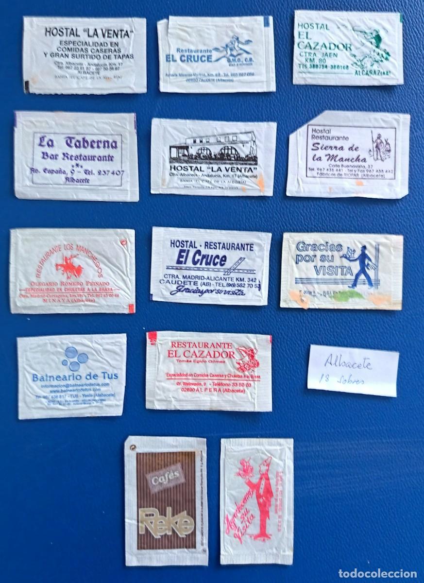Sobres de az&uacute;car de colecci&oacute;n: 13 Sobres de azucar. Albacete. - Foto 1