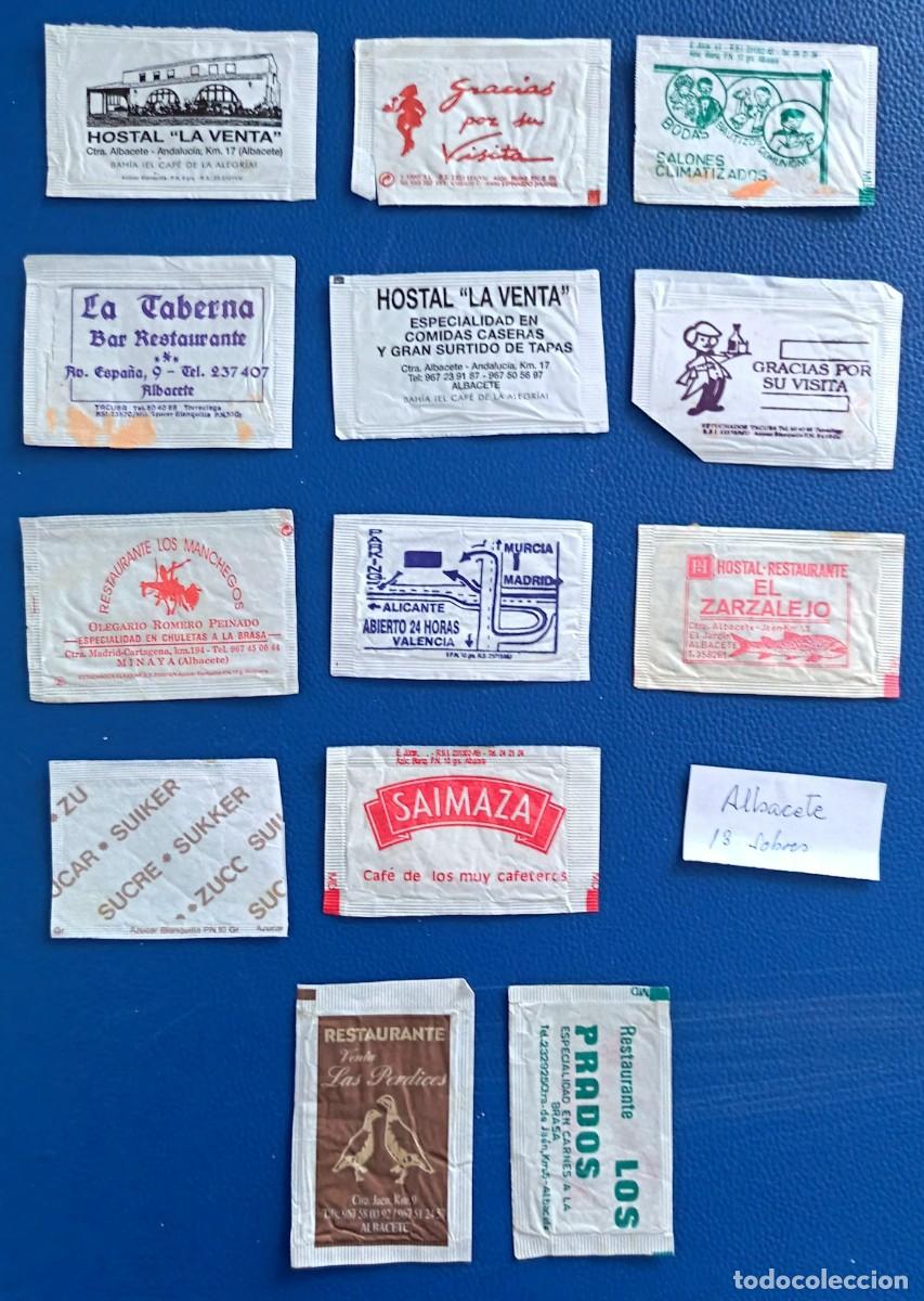 Sobres de az&uacute;car de colecci&oacute;n: 13 Sobres de azucar. Albacete. - Foto 2
