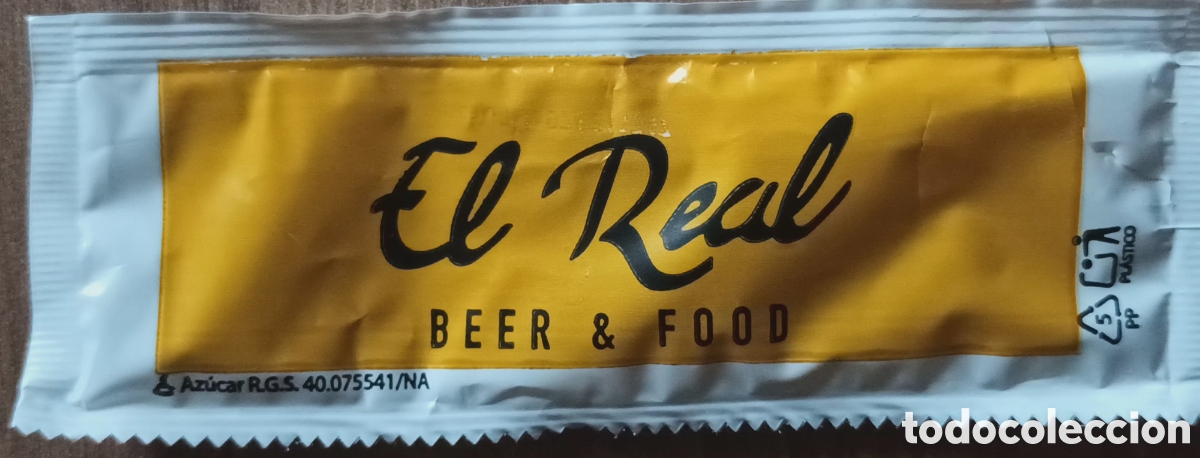 Sobres de az&uacute;car de colecci&oacute;n: SOBRE DE AZUCAR EL REAL - Foto 1