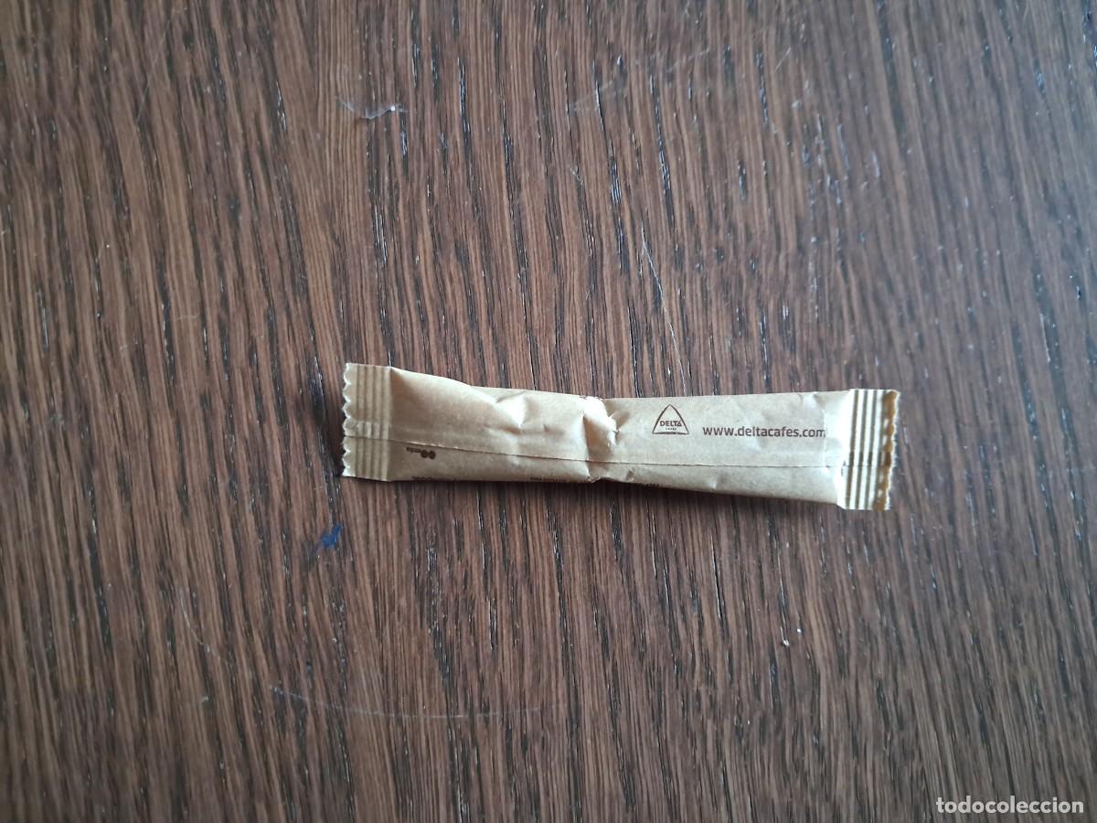 Sobres de az&uacute;car de colecci&oacute;n: sobre de az&uacute;car vac&iacute;o, delta caf&eacute;s, az&uacute;car moreno. - Foto 2