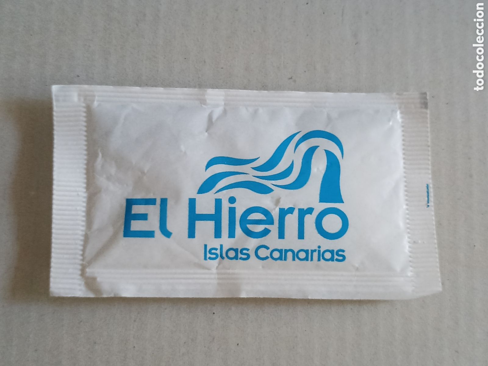 Sobres de az&uacute;car de colecci&oacute;n: 1 Azucarillo lleno - El Hierro Islas Canarias JSP - Pedido m&iacute;nimo 3&euro;