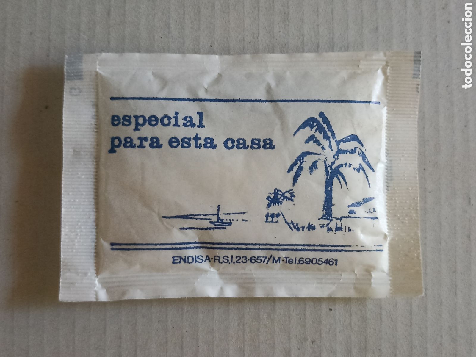 Sobres de az&uacute;car de colecci&oacute;n: 1 Azucarillo lleno - Endisa - A&ntilde;os 90 - Pedido m&iacute;nimo 3 &euro;