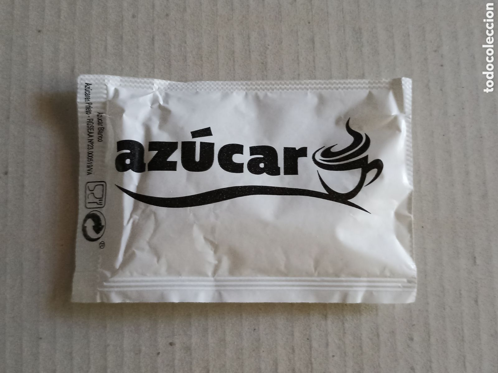 Sobres de az&uacute;car de colecci&oacute;n: 1 Azucarillo lleno - Az&uacute;cares Prieto - Pedido m&iacute;nimo 3 &euro;