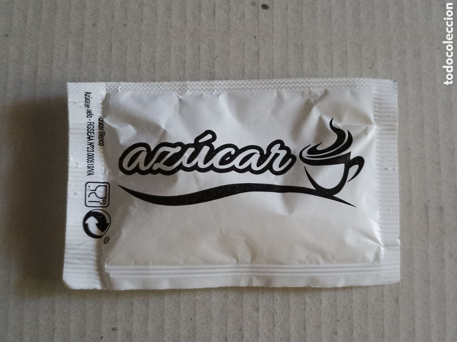 Sobres de az&uacute;car de colecci&oacute;n: 1 Azucarillo lleno - Az&uacute;cares Prieto - Pedido m&iacute;nimo 3 &euro;
