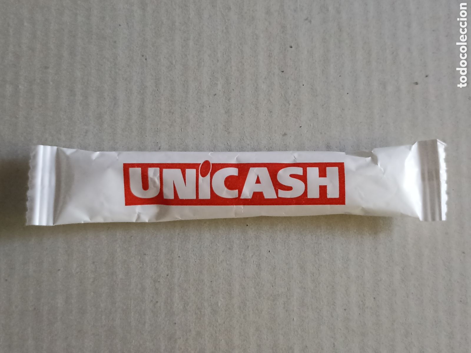 Sobres de az&uacute;car de colecci&oacute;n: 1 Azucarillo lleno - Unicash - Pedido m&iacute;nimo 3 &euro;