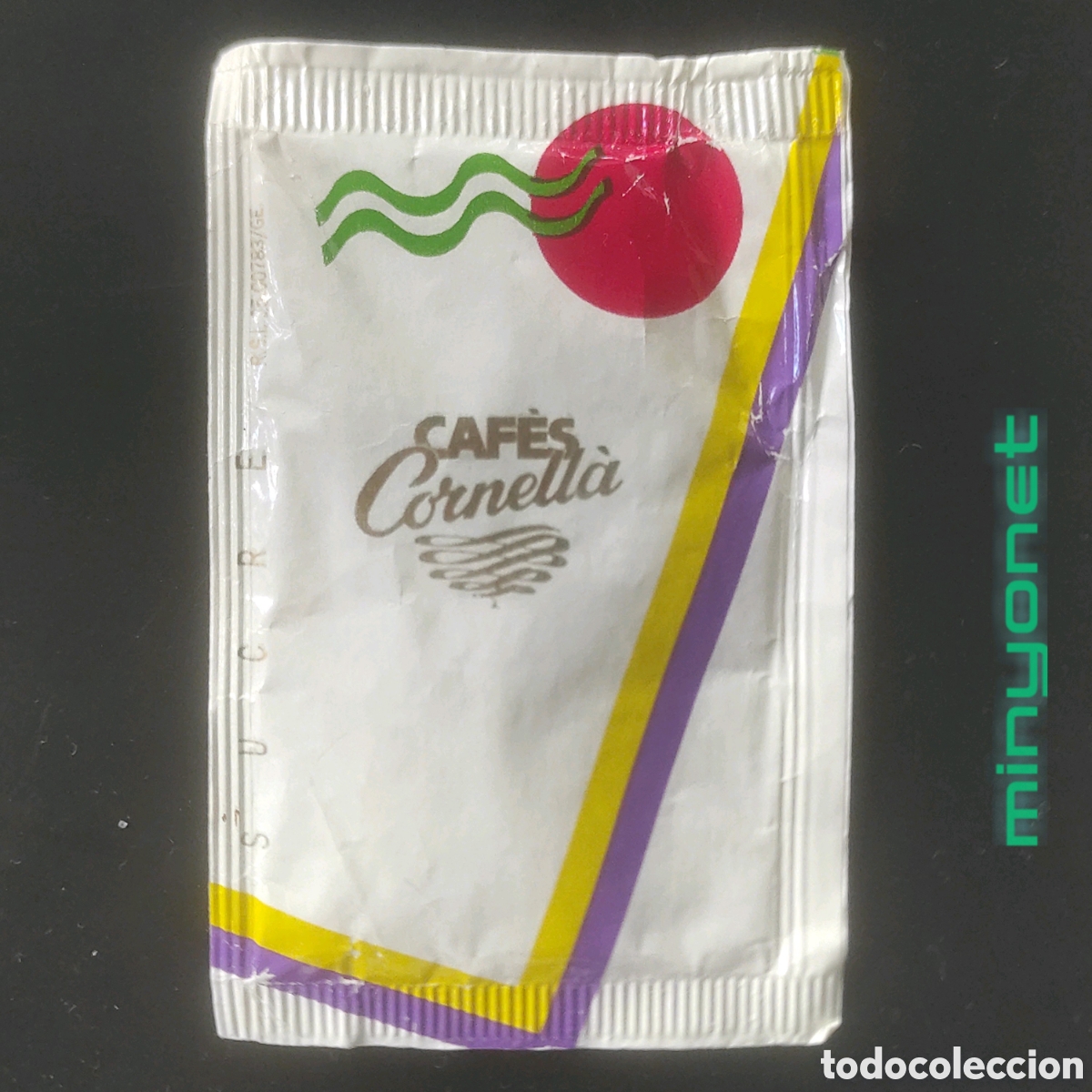 Sobres de az&uacute;car de colecci&oacute;n: Sobre de az&uacute;car de Caf&eacute;s Cornell&agrave;. 8 gr.