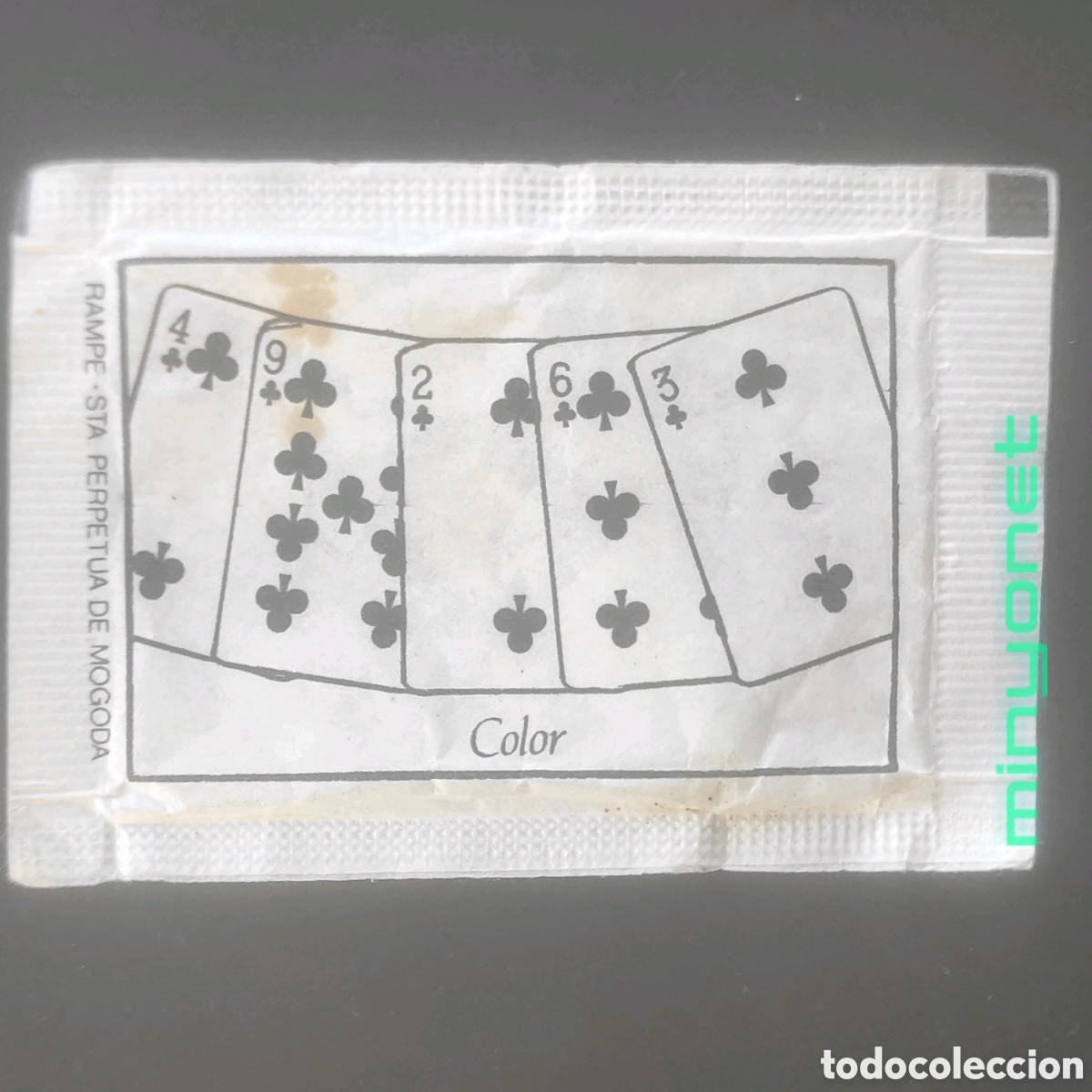 Sachets de sucre de collection: Sobre de az&uacute;car serie P&oacute;quer - Color. Rampe, 10 gr.