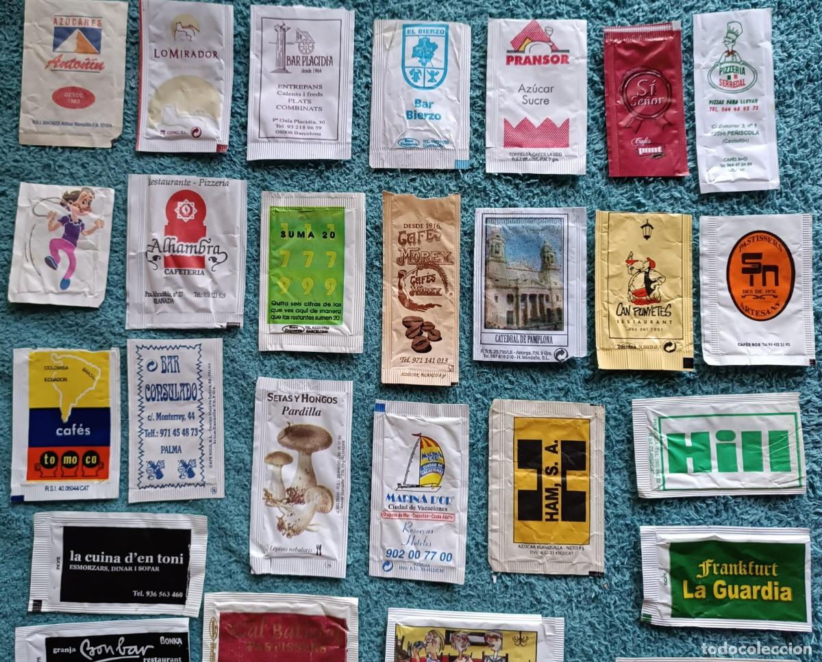 Sobres de az&uacute;car de colecci&oacute;n: 25 sobres vacios az&uacute;car