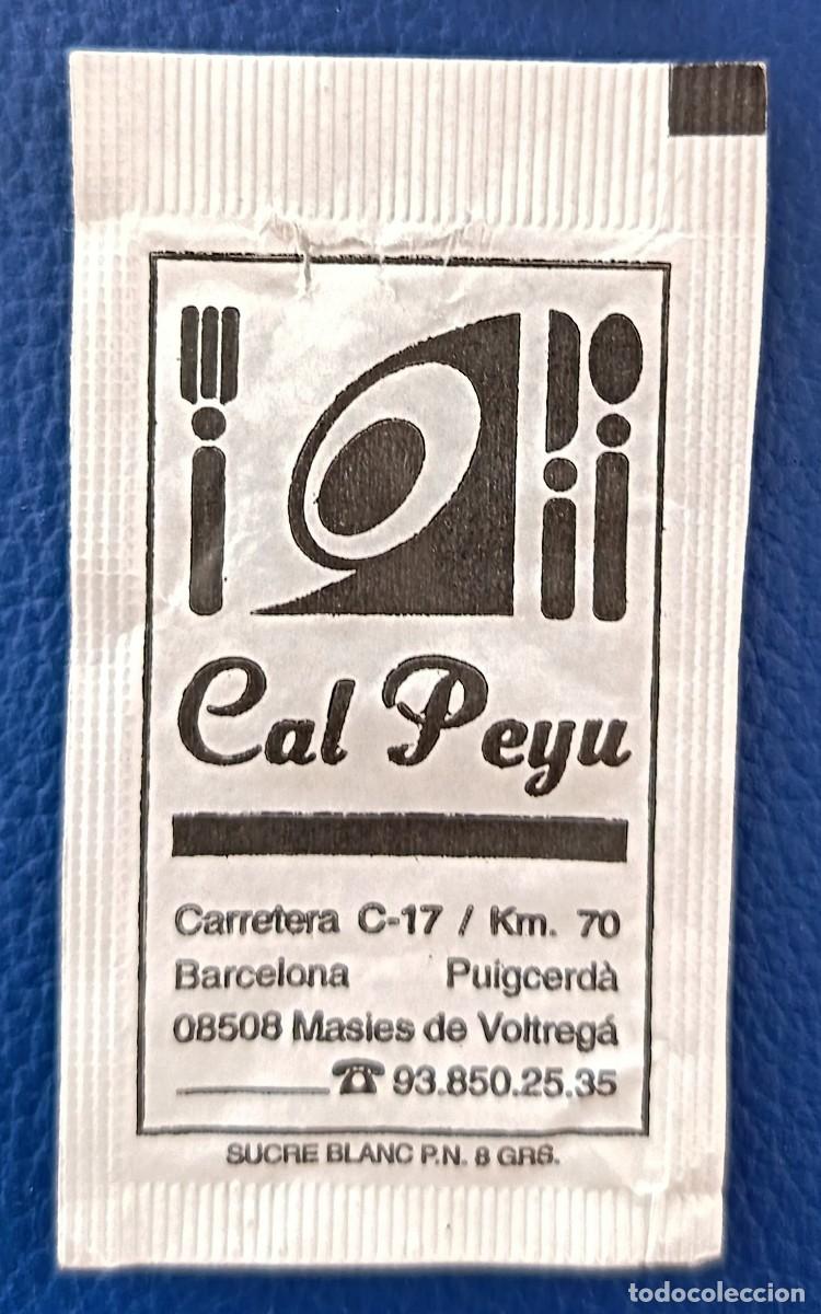Sobres de az&uacute;car de colecci&oacute;n: Sobre de Azucar. Cal Peyu. Masies de Voltrega. Barcelona.