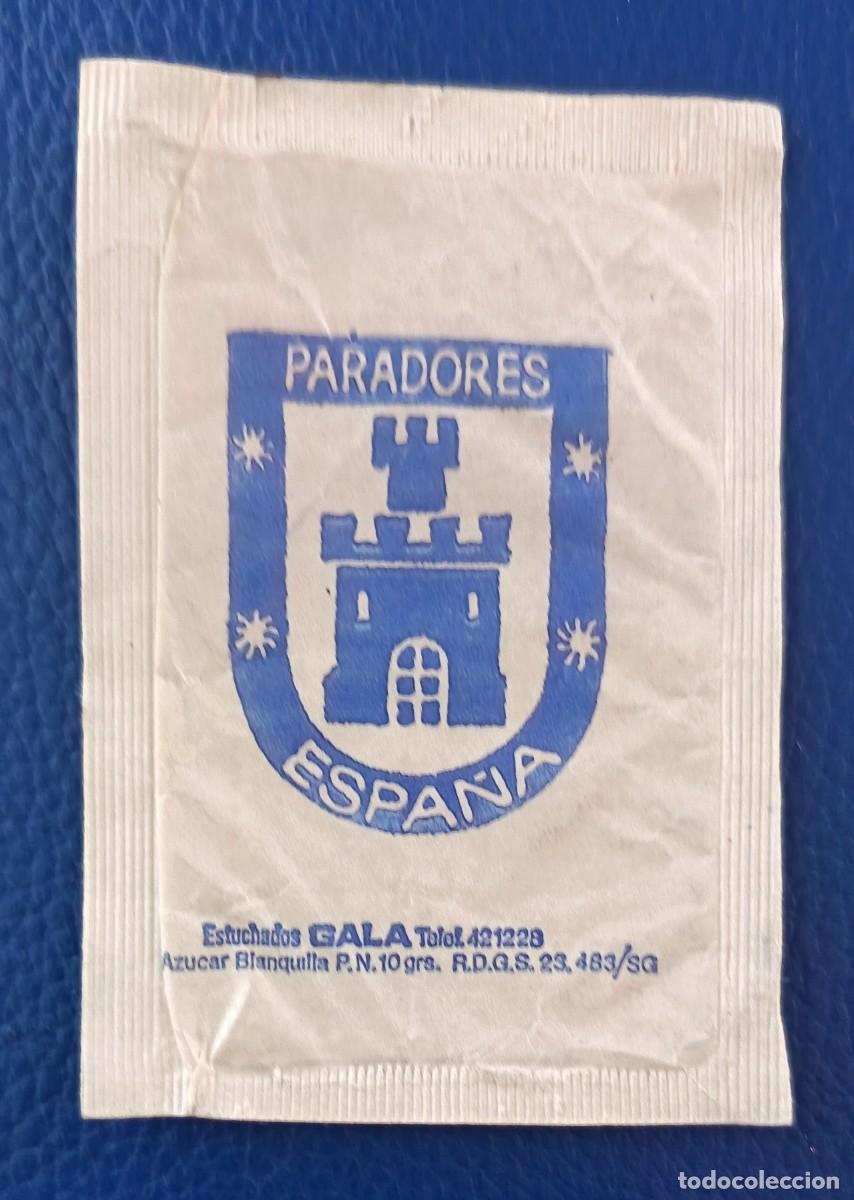 Sobres de az&uacute;car de colecci&oacute;n: Sobre de Azucar. Paradores de Espa&ntilde;a.