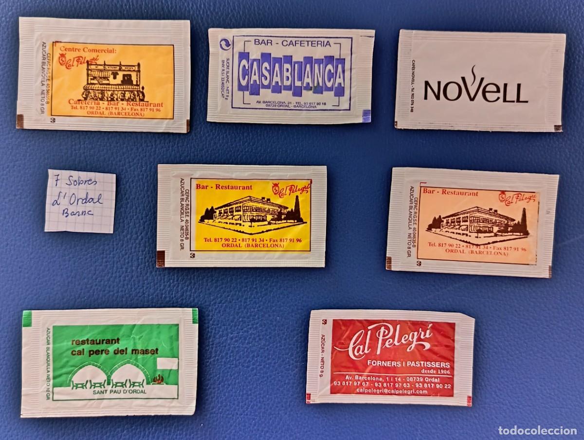Sobres de az&uacute;car de colecci&oacute;n: 7 Sobres de Azucar. L' Ordal. Barcelona.