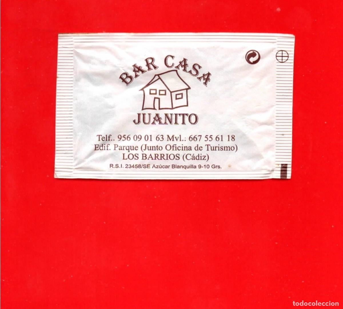 Sobres de az&uacute;car de colecci&oacute;n: Sobre Az&uacute;car - Vac&iacute;o - Los Barrios, a&ntilde;os 80